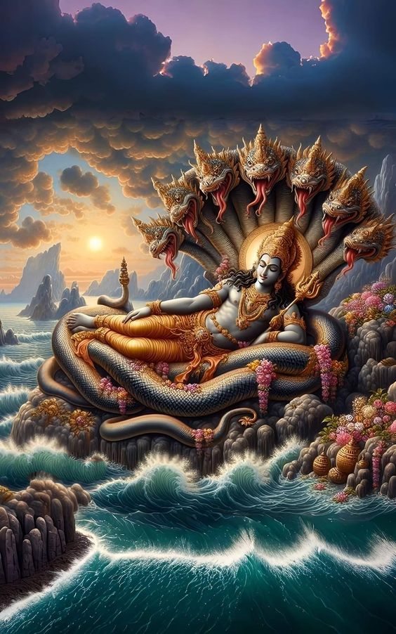 Can You Keep a Sleeping Lord Vishnu Ji Idol at Home? - Fabzie - Home Decor Elegance