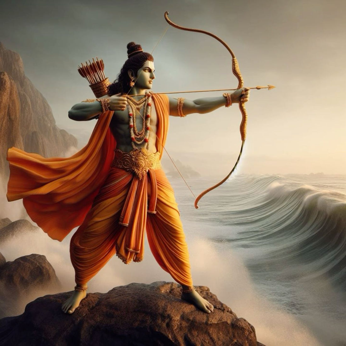 Shri Ram ji : Last Bow to Ravan Navel. - Fabzie - Home Decor Elegance
