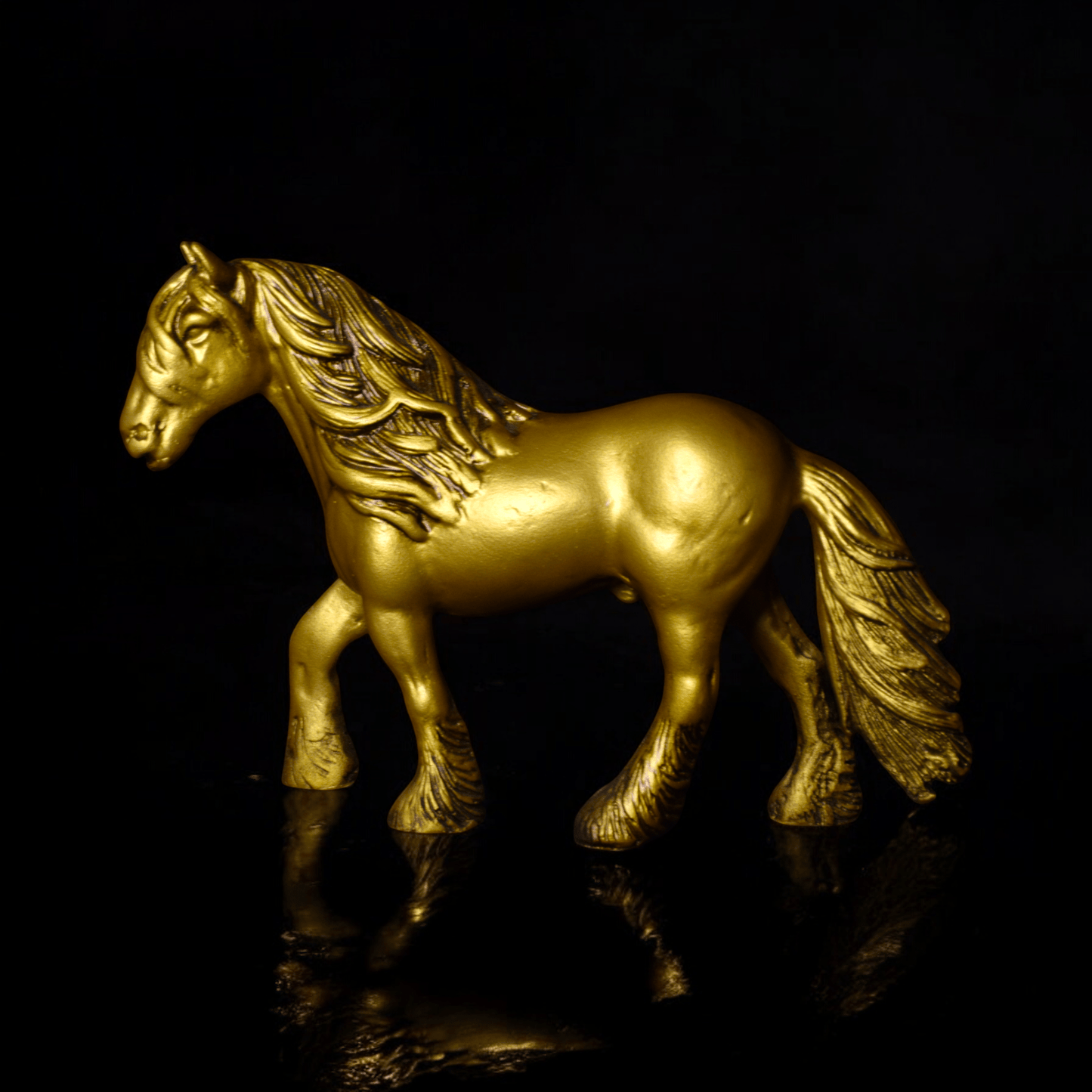 Horse With Hair - Elegant Equestrian Decor.