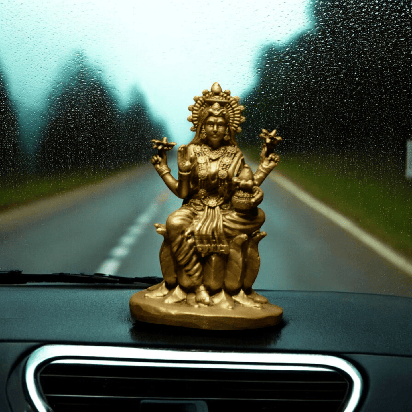 Laxmi ji on Lotus - Car dashboard.