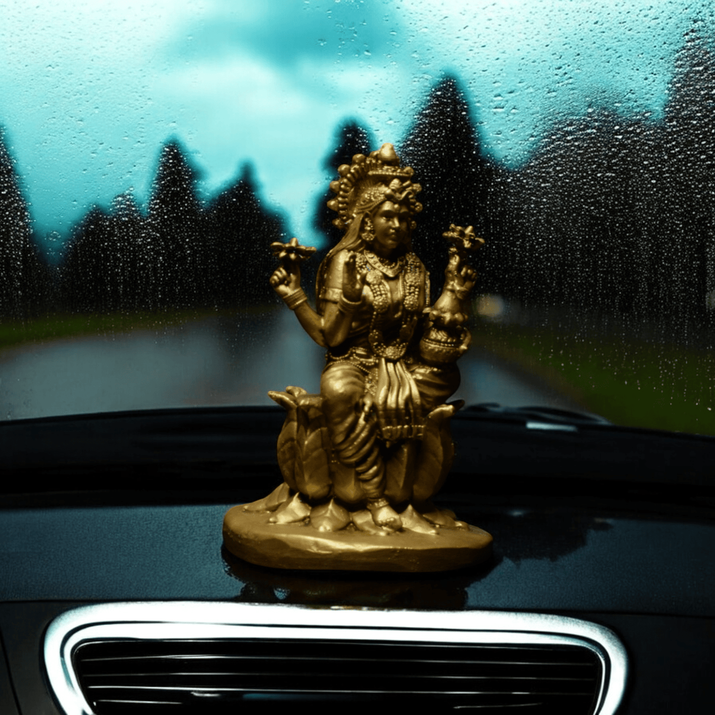 Laxmi ji on Lotus - Car dashboard.