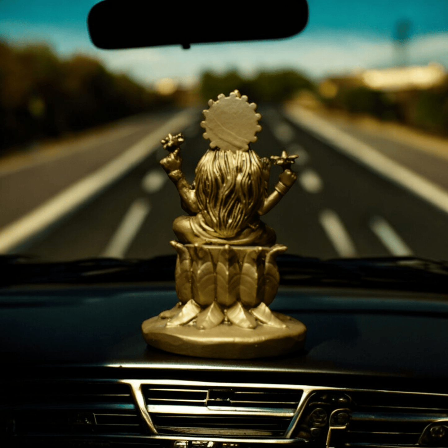 Laxmi ji on Lotus - Car dashboard.