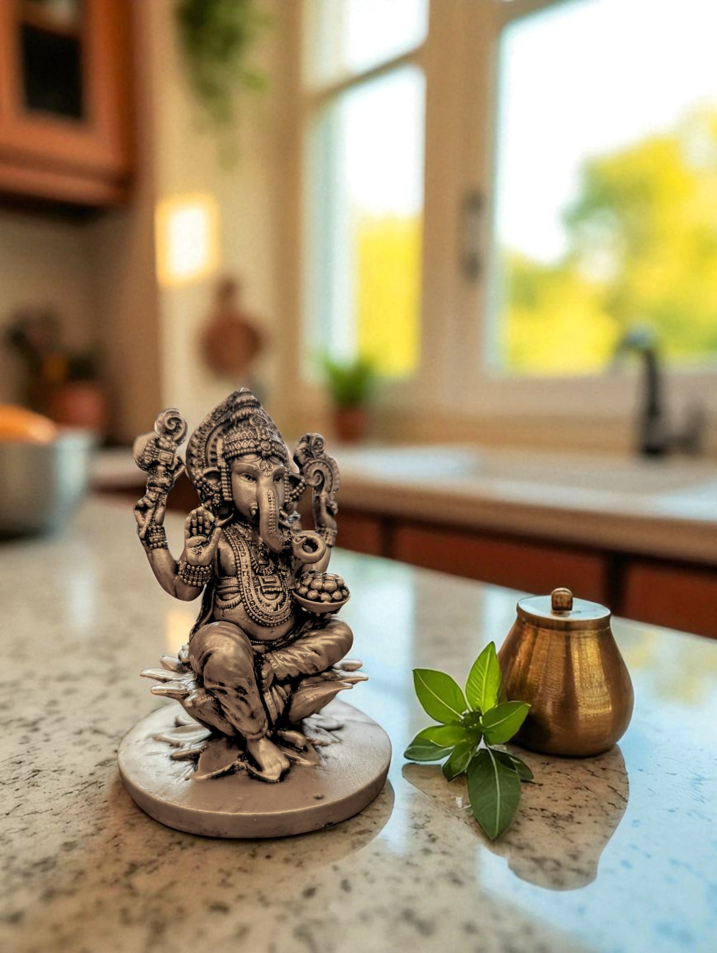 Lord Ganesha Seated on Lotus – Serene Presence for Office & Home Interiors - Fabzie - Home Decor Elegance