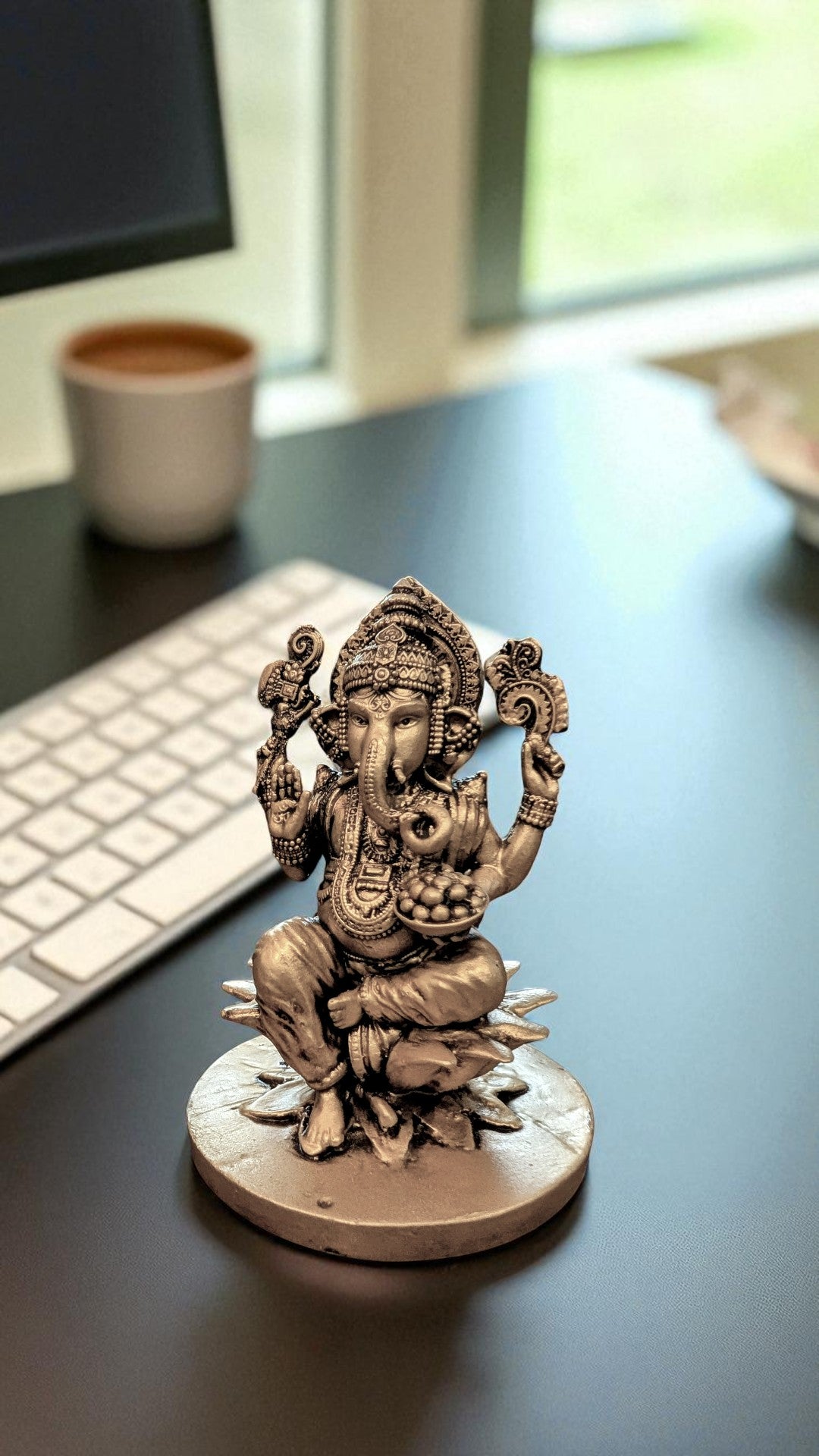 Lord Ganesha Seated on Lotus – Serene Presence for Office & Home Interiors - Fabzie - Home Decor Elegance
