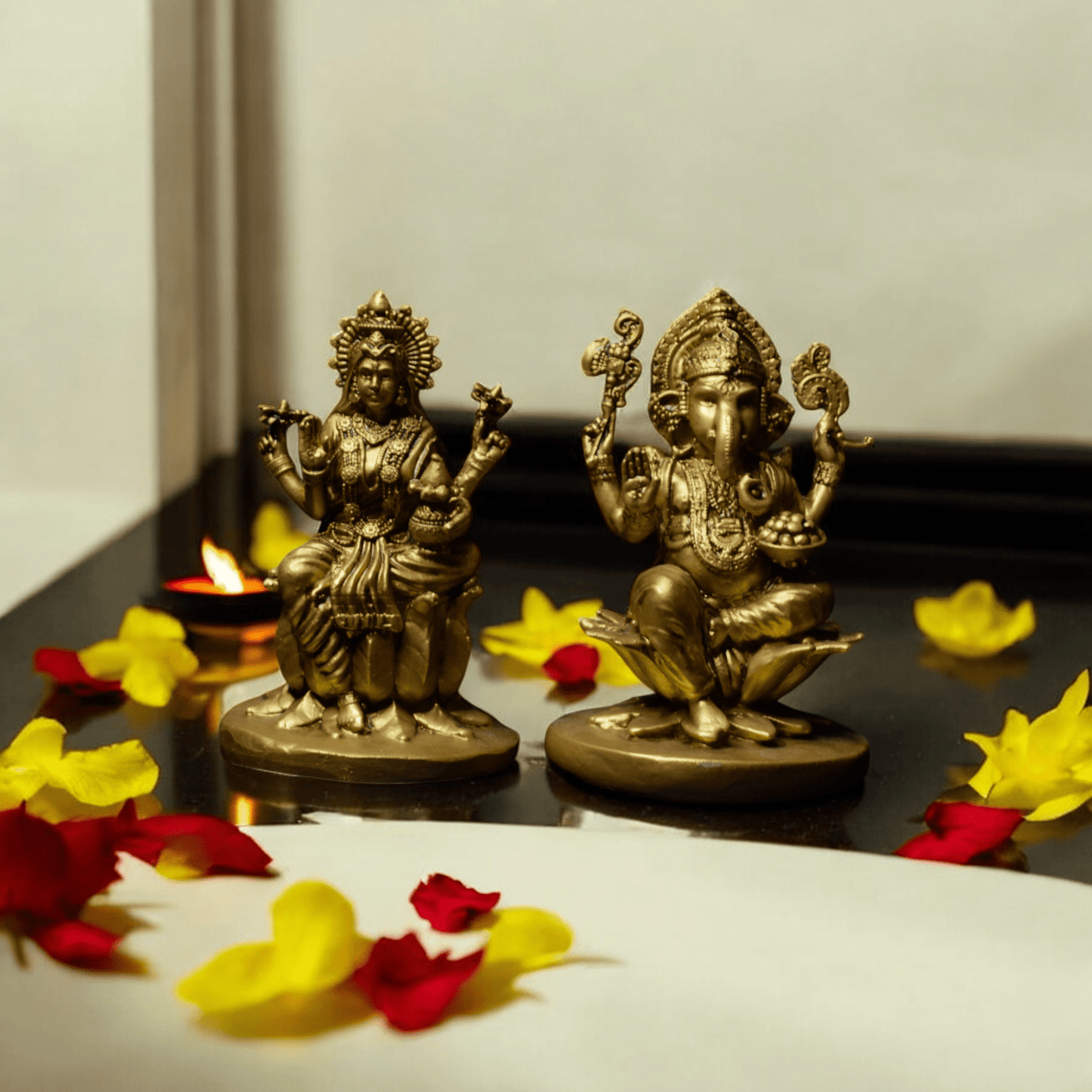 Laxmi ji and Ganesh ji Diwali Special -Office decor.