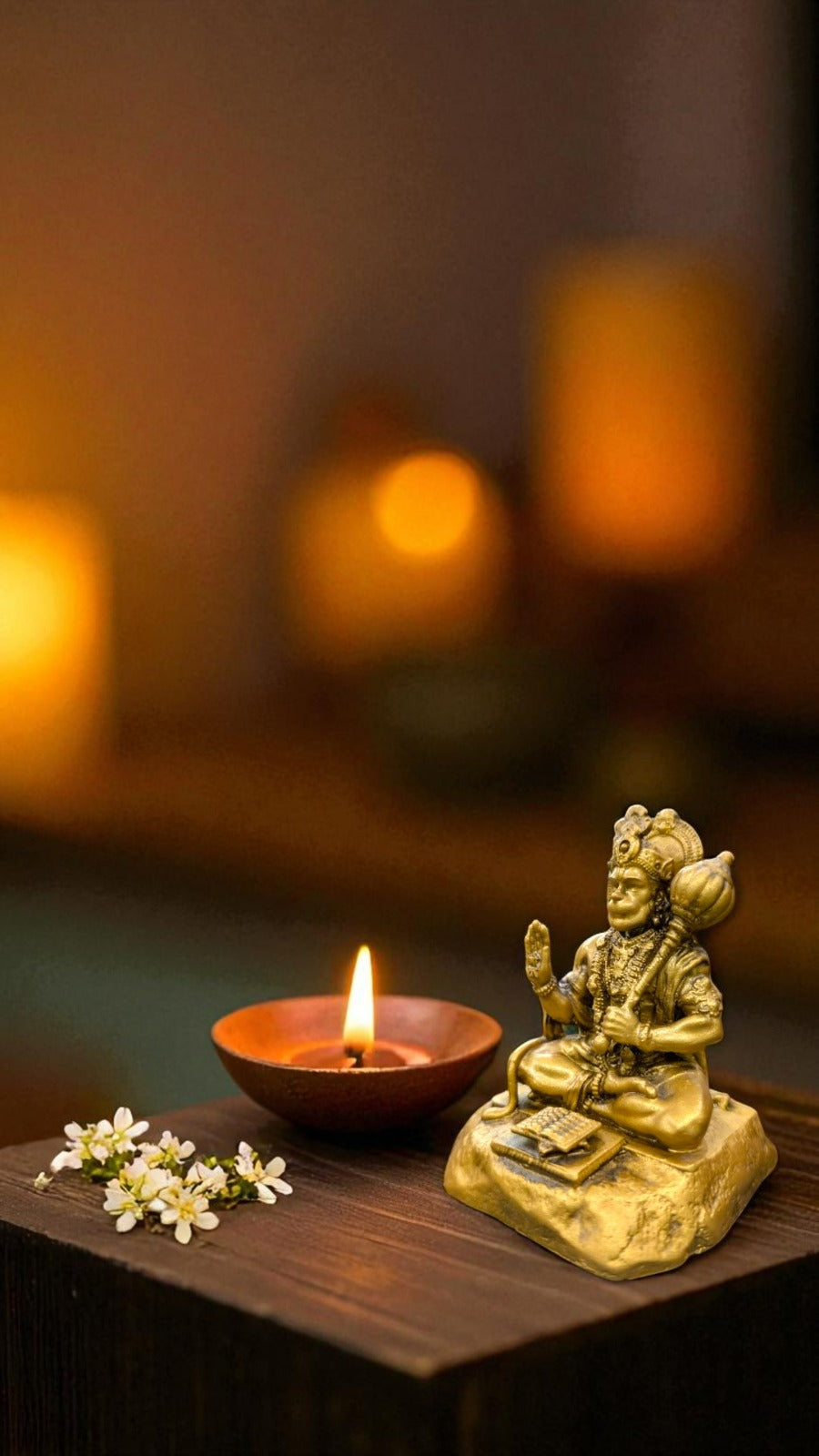 Hanuman Ji Reading Ramayan – Symbol of Devotion & Wisdom - Fabzie - Home Decor Elegance