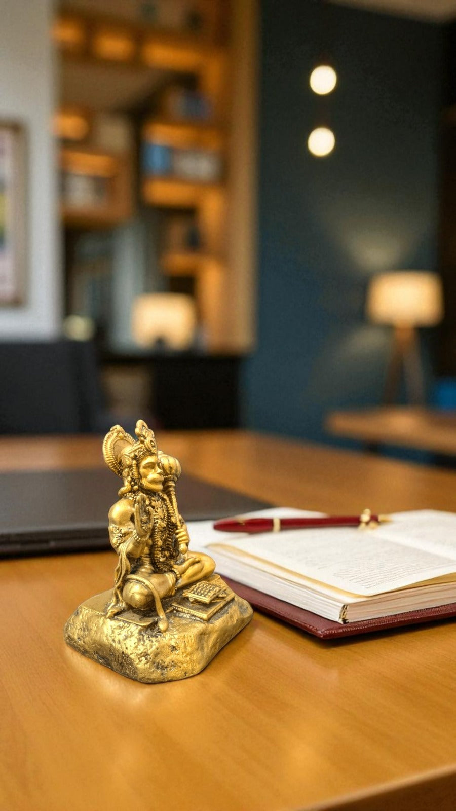 Hanuman Ji Reading Ramayan – Symbol of Devotion & Wisdom - Fabzie - Home Decor Elegance
