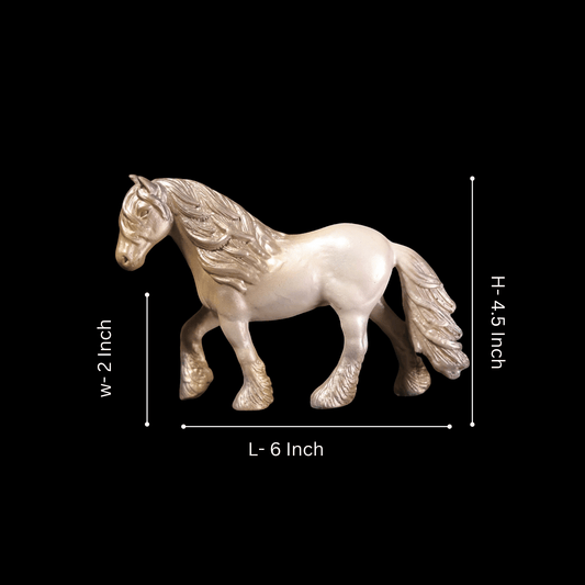 Horse With Hair - Elegant Equestrian Decor.