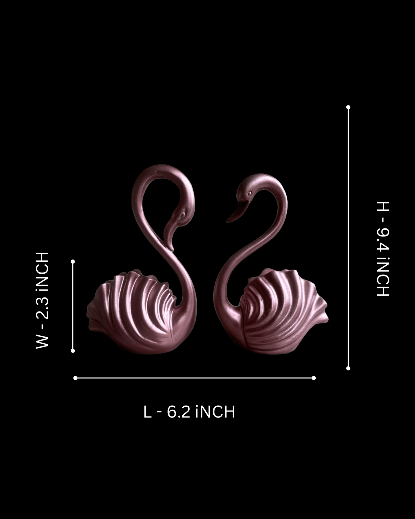 Swan Pair for interior Decor: A Serenade of Love and Elegance - Fabzie - Home Decor Elegance
