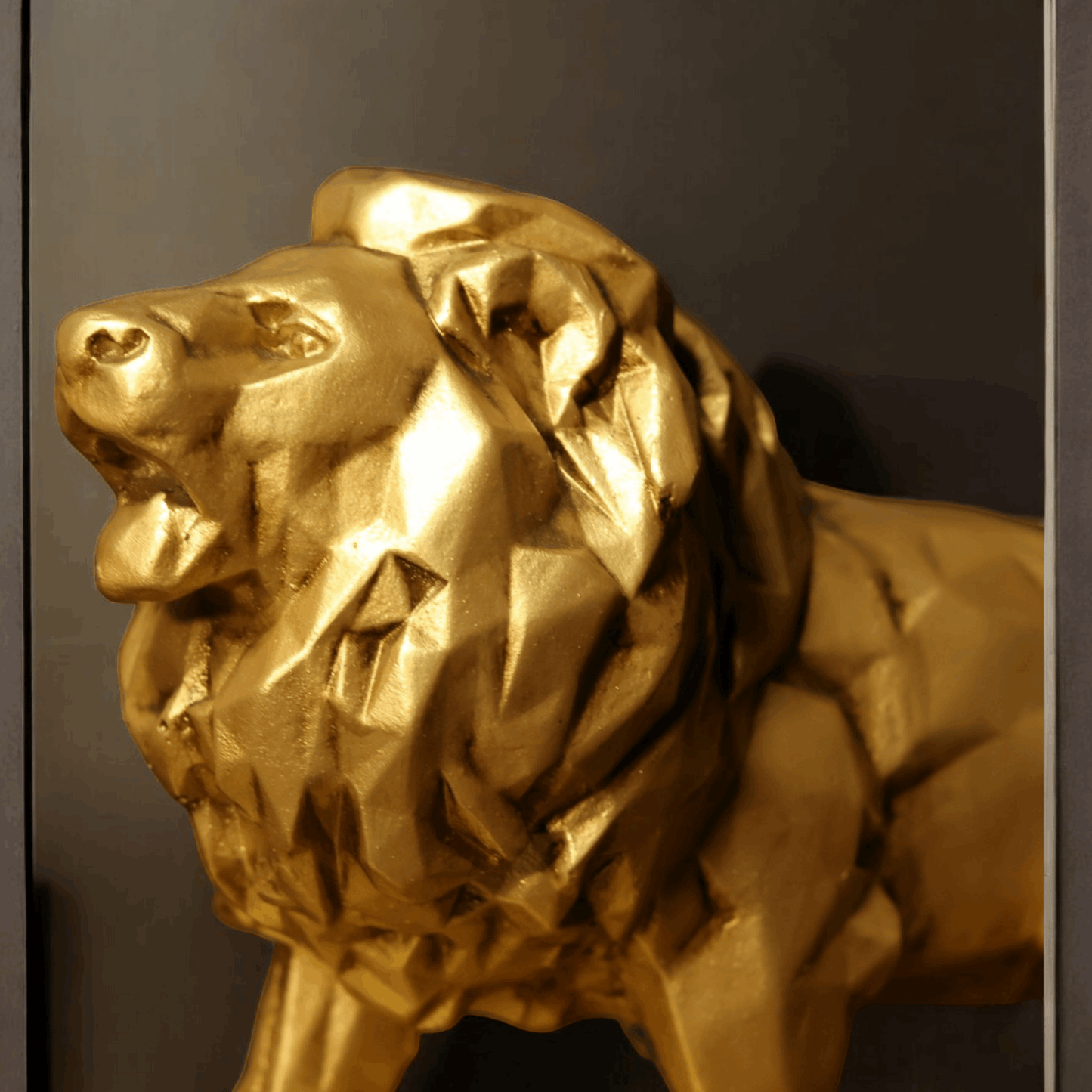 Lion On Rock - Majestic Wildlife Home Décor.