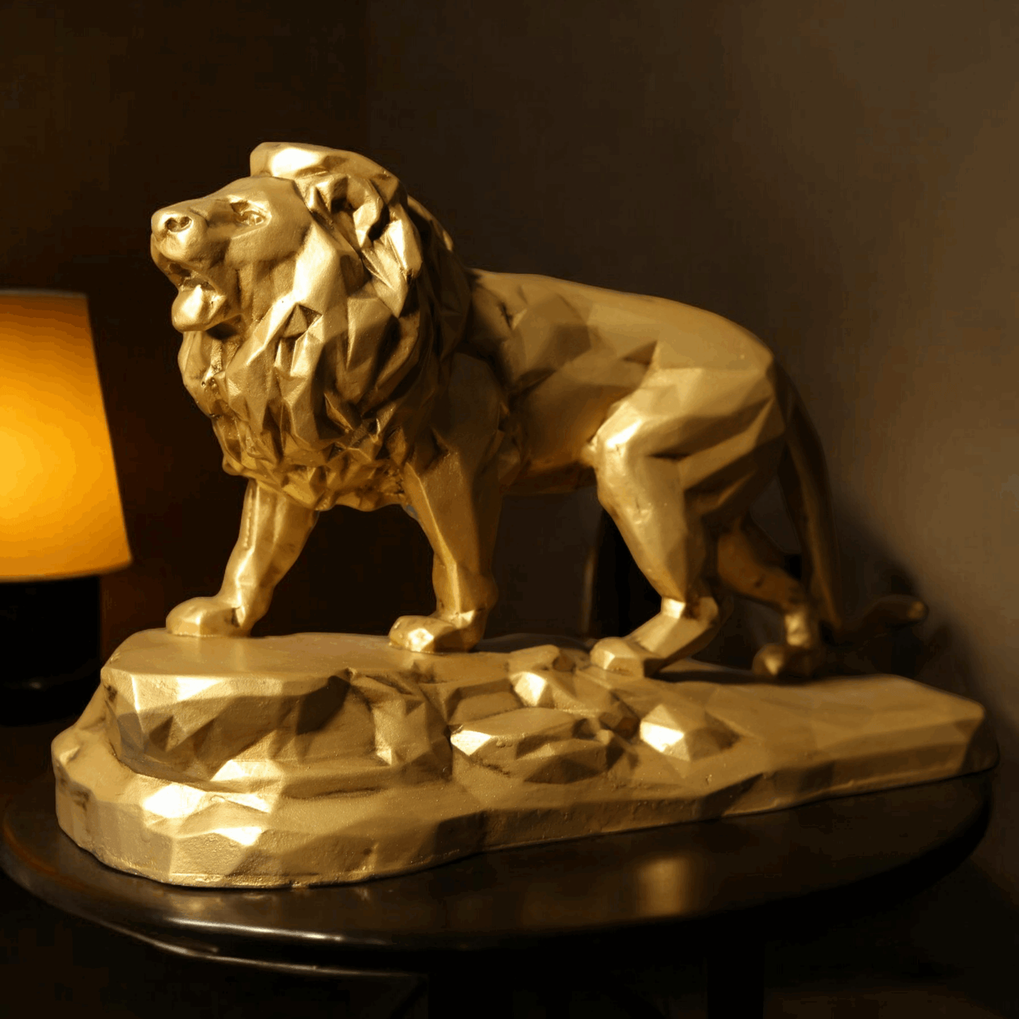 Lion On Rock - Majestic Wildlife Home Décor.