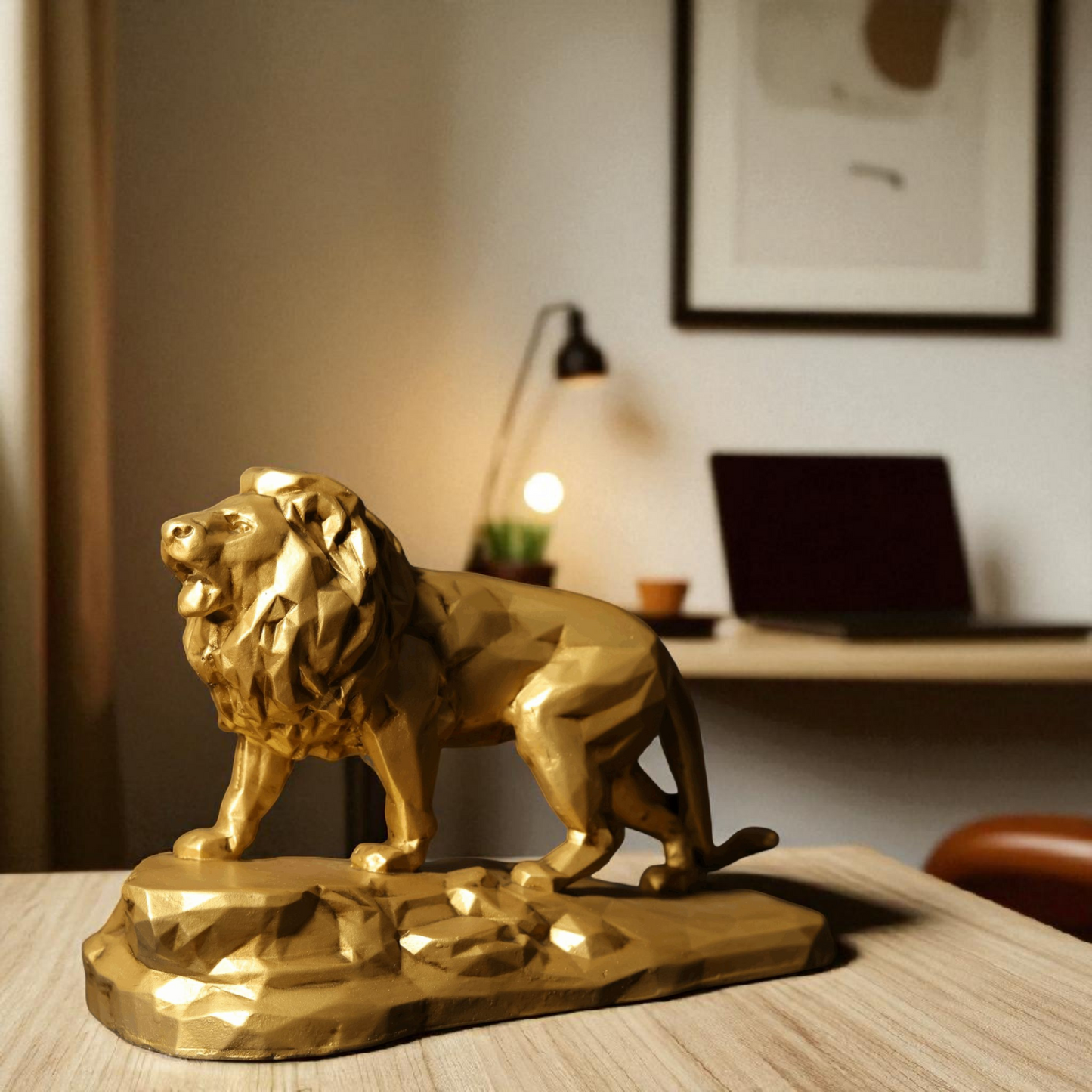 Lion On Rock - Majestic Wildlife Home Décor - Fabzie - Home Decor Elegance
