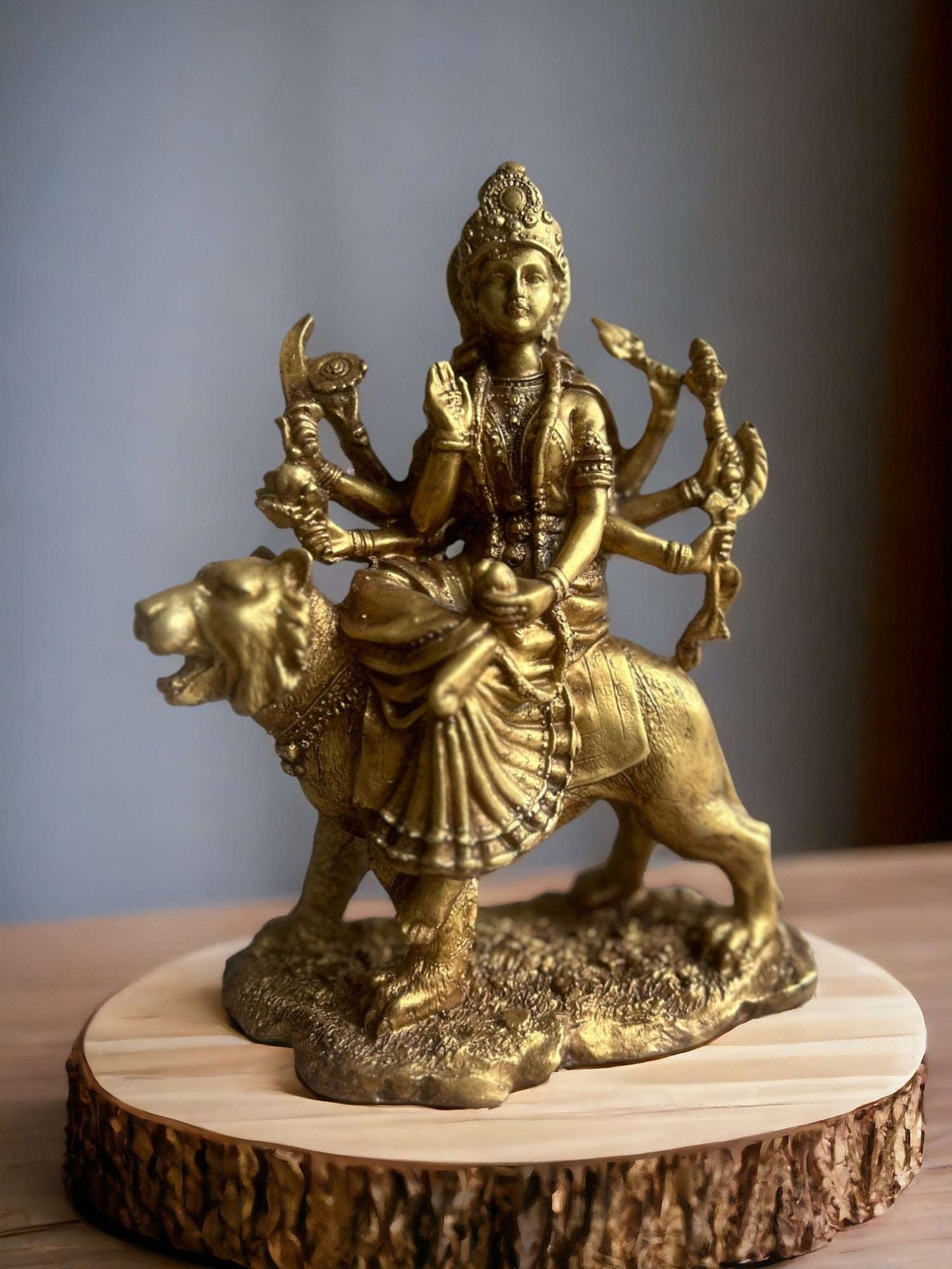 Sherawali Maa Murti: Hindu Divine Mother of Strength and Protection Murti.