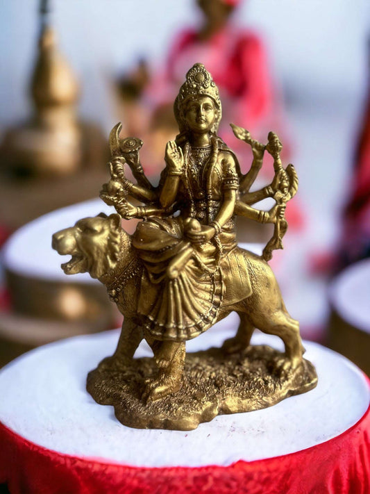 Sherawali Maa Murti: Hindu Divine Mother of Strength and Protection Murti.