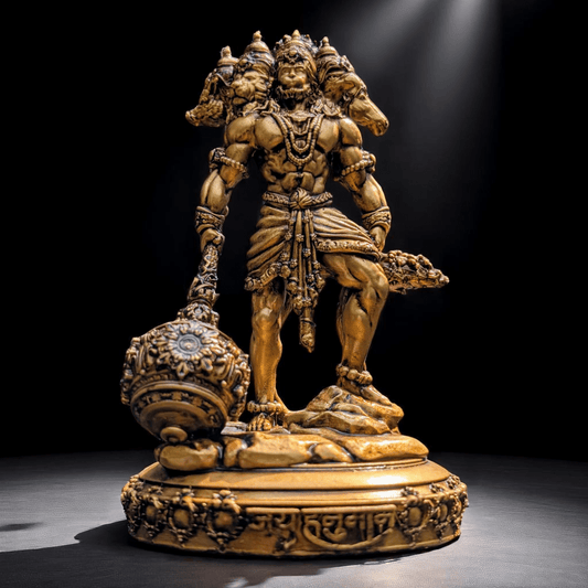 Panchmukhi Hanuman Ji – Guardian of Five Energies - Car dashboard - Fabzie - Home Decor Elegance