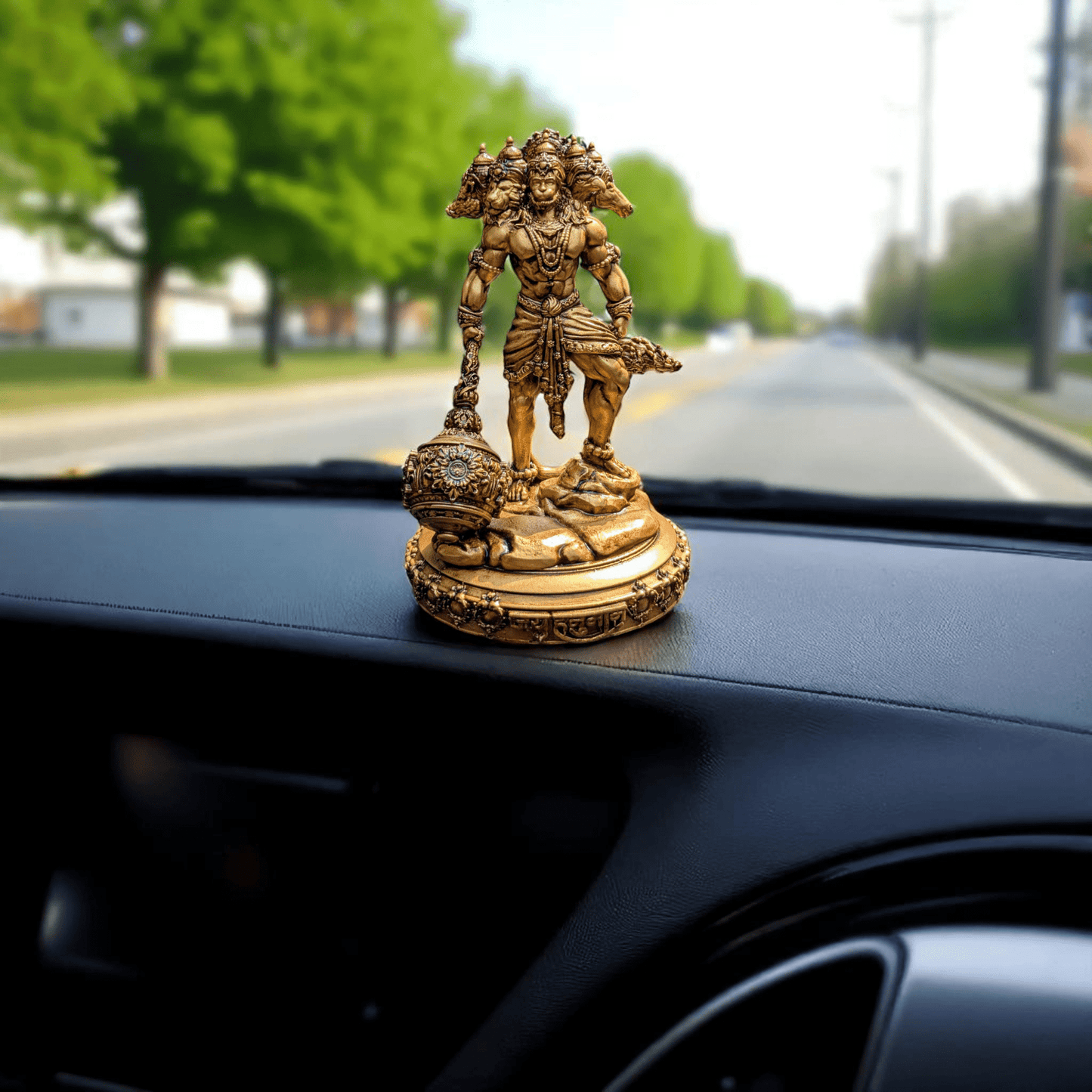 Panchmukhi Hanuman Ji – Guardian of Five Energies - Car dashboard - Fabzie - Home Decor Elegance