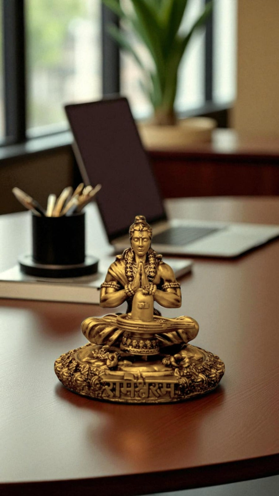 Shri Ram Worshipping Shivling – Sacred Moment of Reverence for Spiritual Spaces - Fabzie - Home Decor Elegance