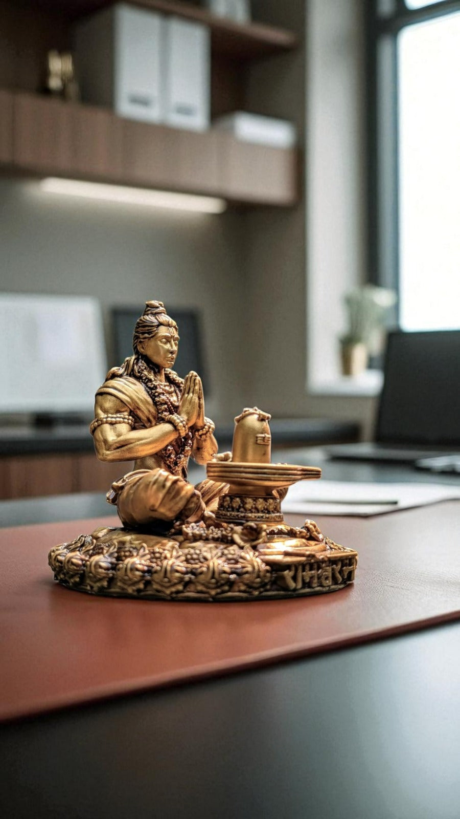 Shri Ram Worshipping Shivling – Sacred Moment of Reverence for Spiritual Spaces - Fabzie - Home Decor Elegance