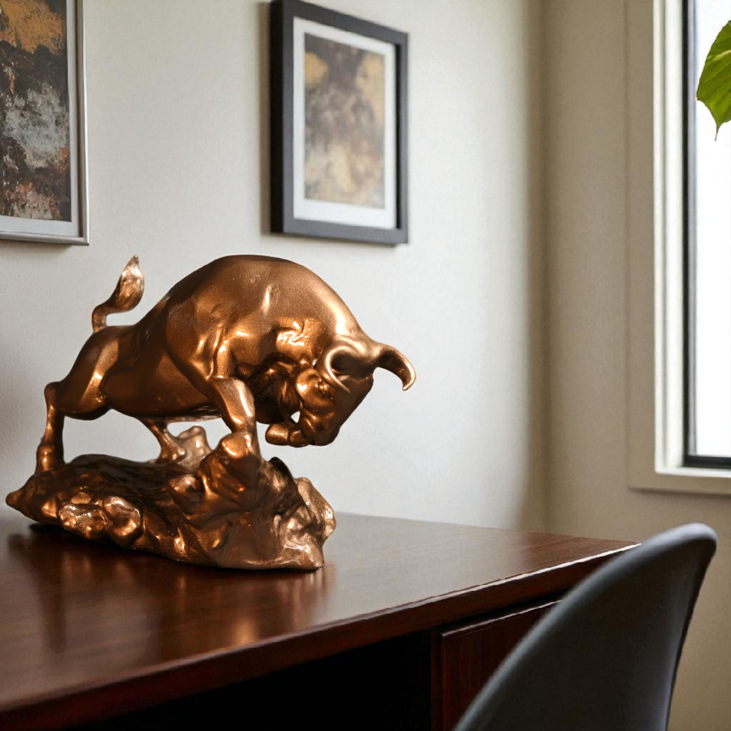 Office Decor Muscular Bull: Energy and Strength Embodied for Your Home / Office Decor - Fabzie - Home Decor Elegance