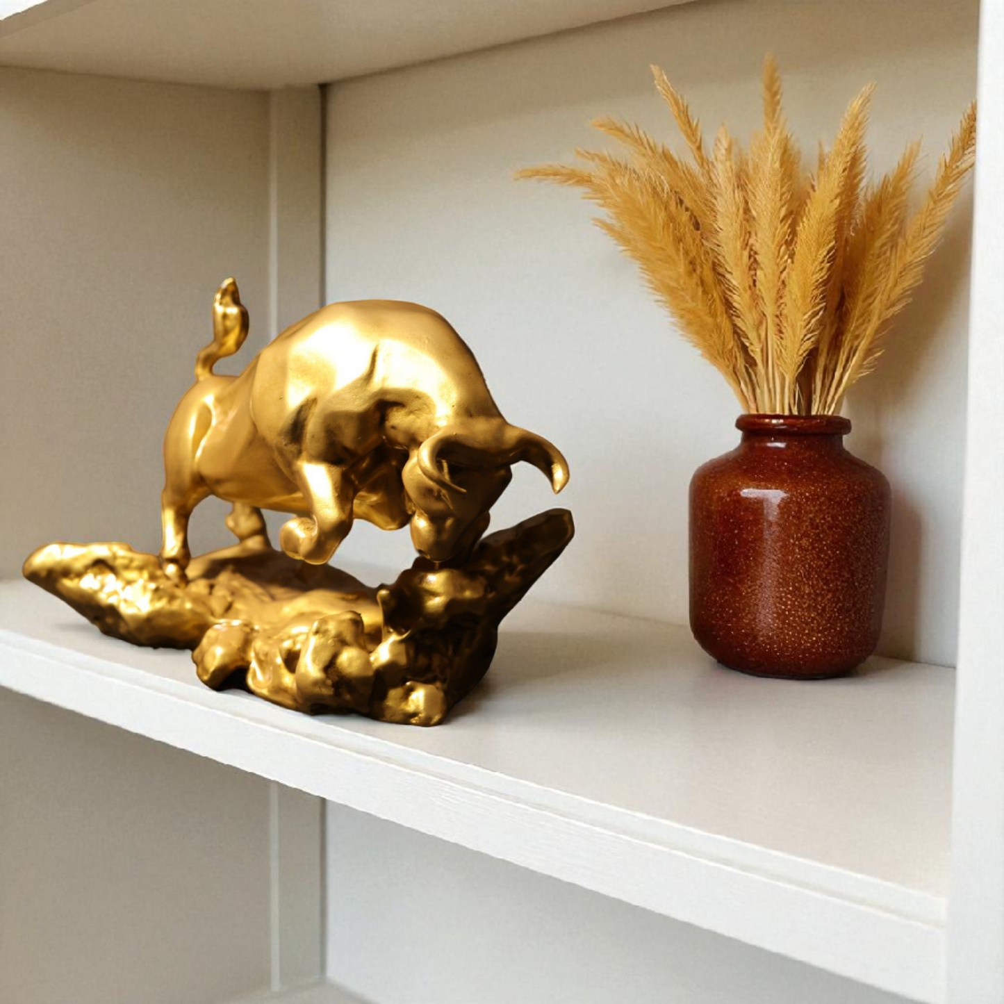 Office Decor Muscular Bull: Energy and Strength Embodied for Your Home / Office Decor - Fabzie - Home Decor Elegance