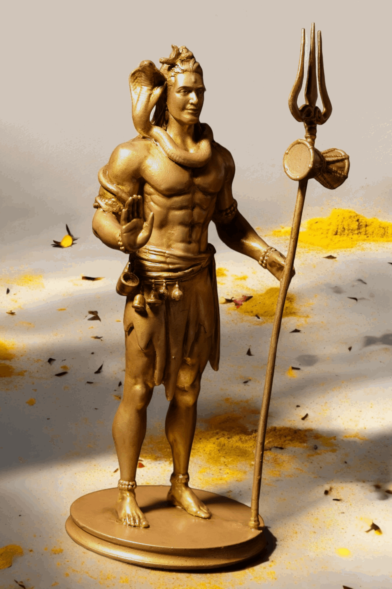 Shiv Ji Murti with Trishul - Divine Guardian.