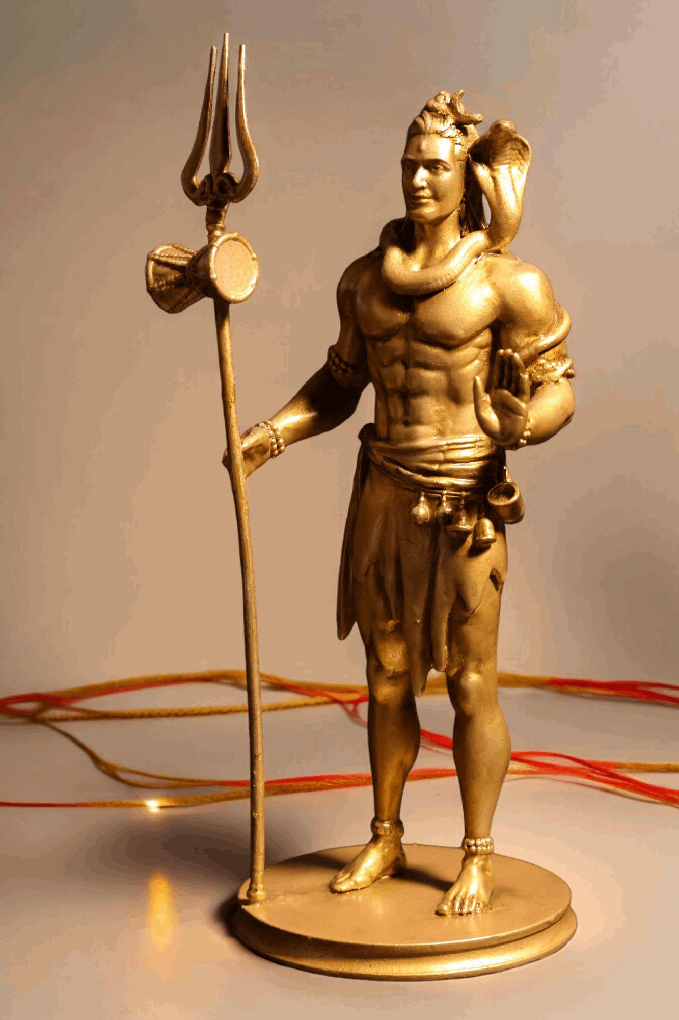 Shiv Ji Murti with Trishul - Divine Guardian.