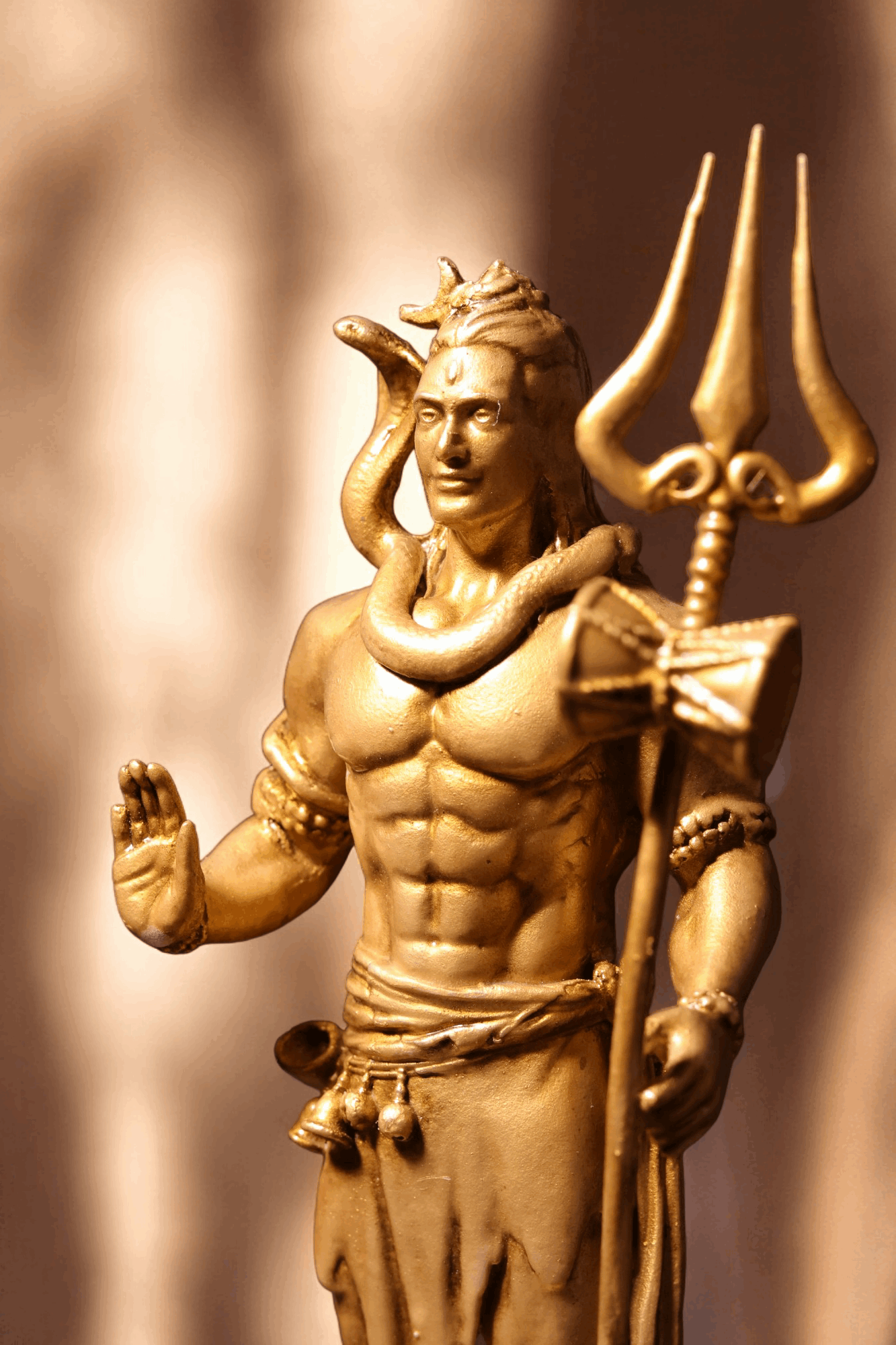 Shiv Ji Murti with Trishul - Divine Guardian.