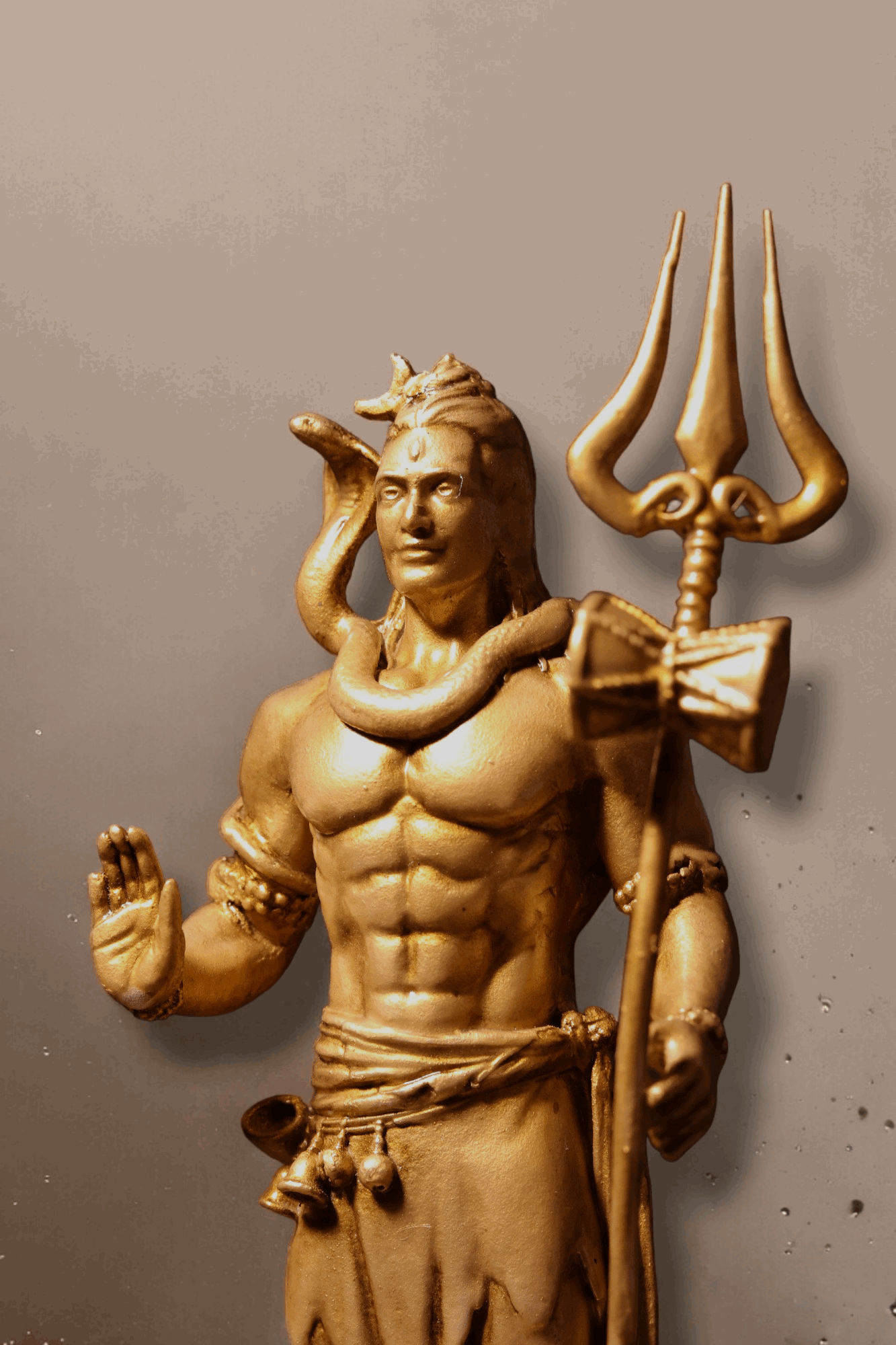 Shiv Ji Murti with Trishul - Divine Guardian.