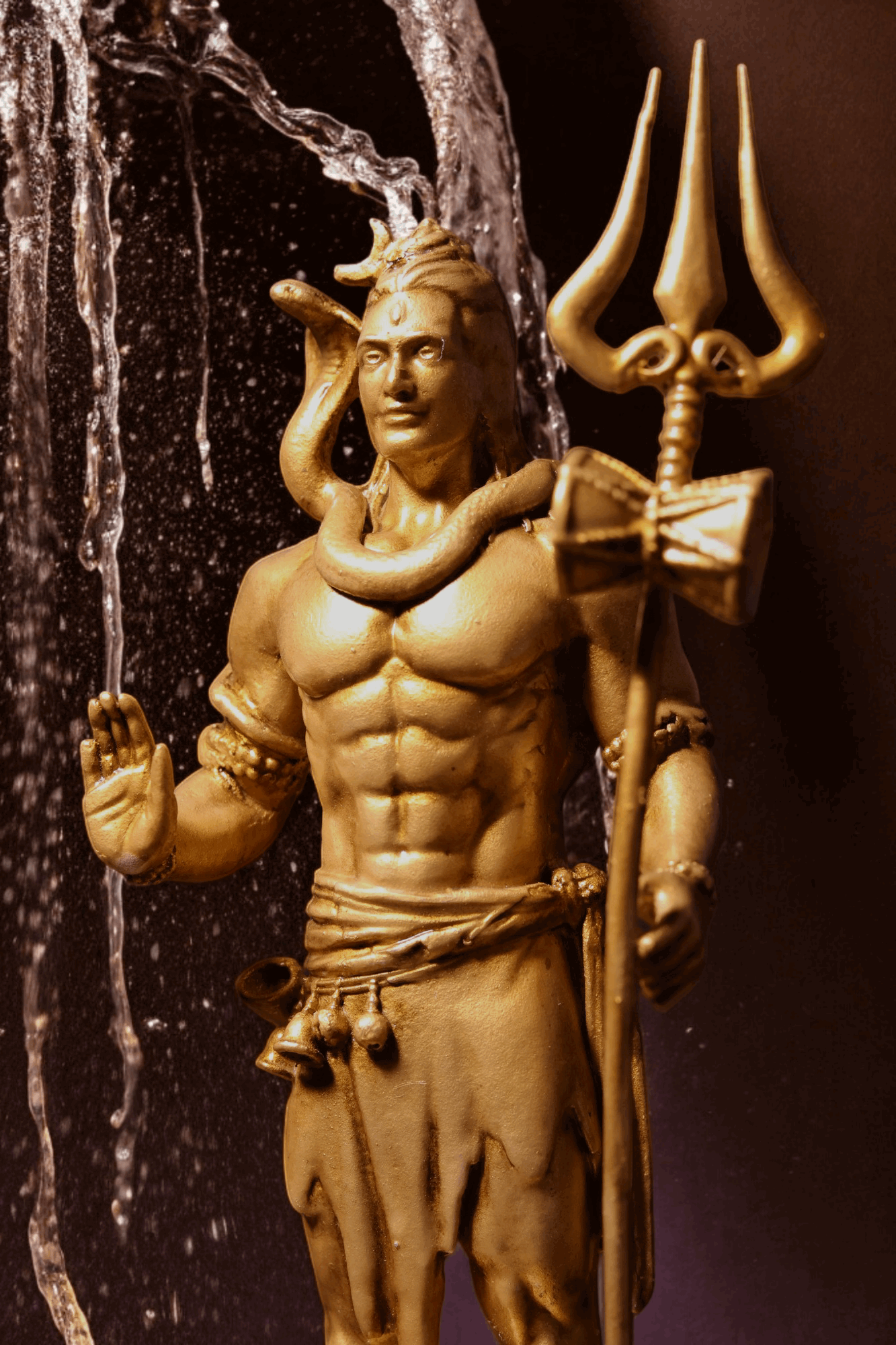 Shiv Ji Murti with Trishul - Divine Guardian.
