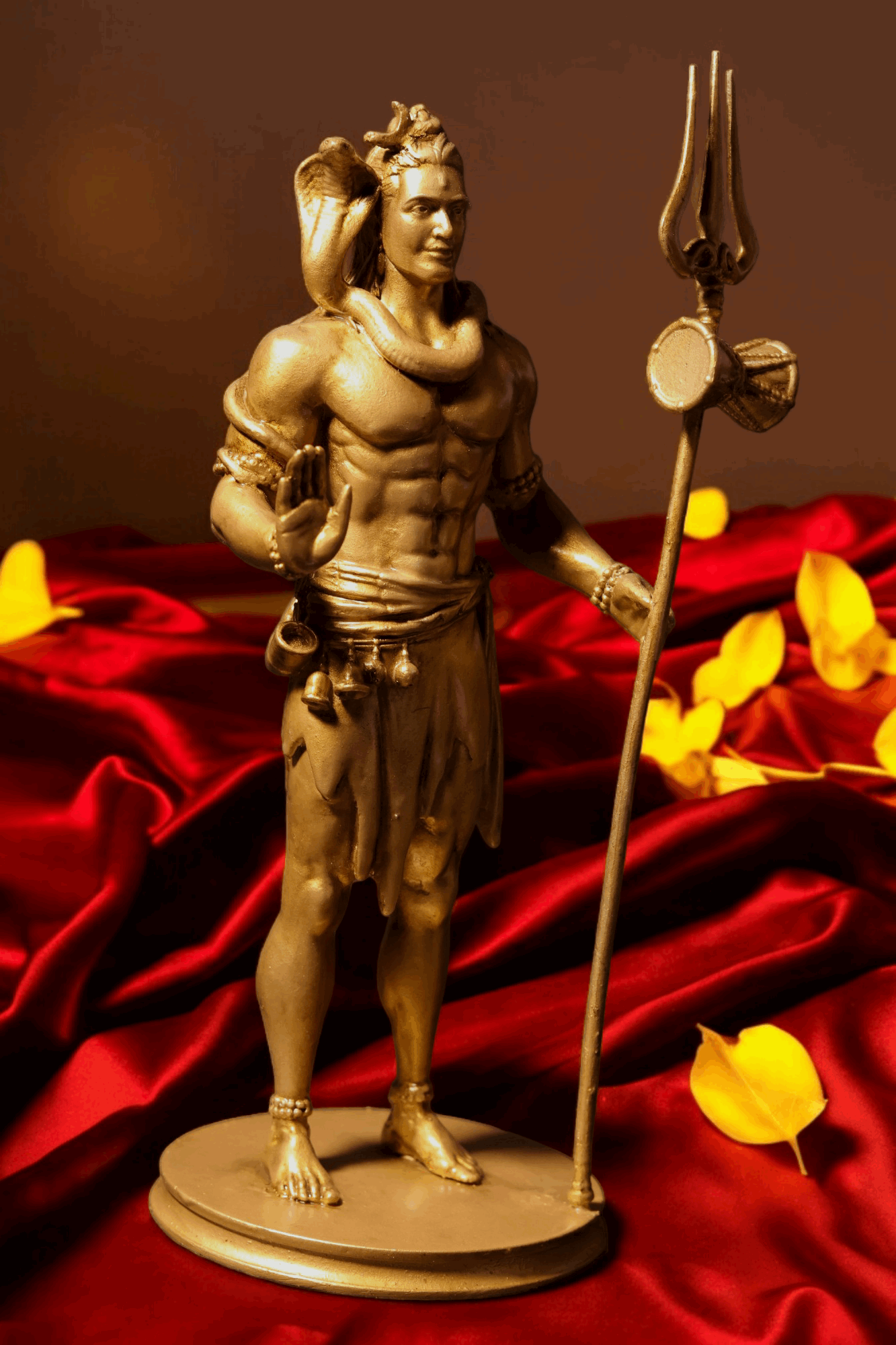 Shiv Ji Murti with Trishul - Divine Guardian.