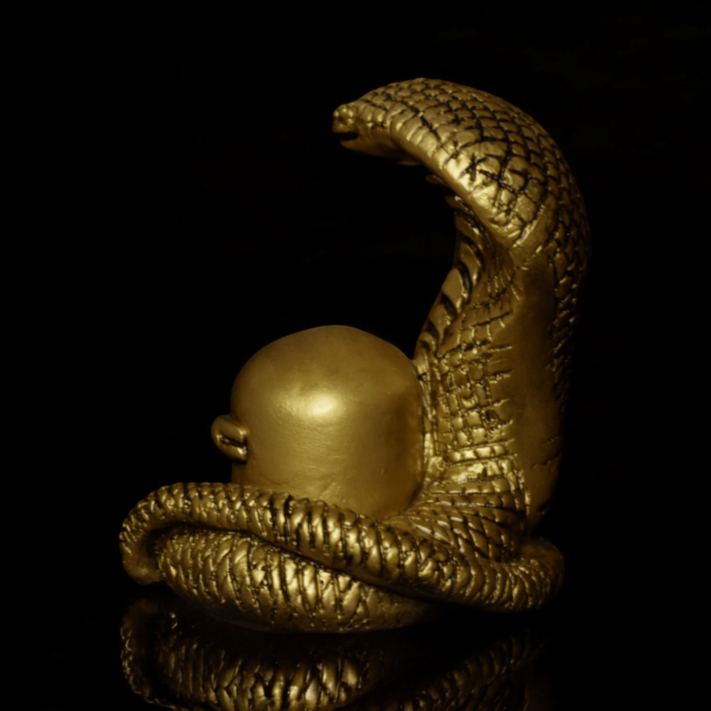 Shivling with Snake Idol - Sacred Hindu Symbol of Divine Energy.