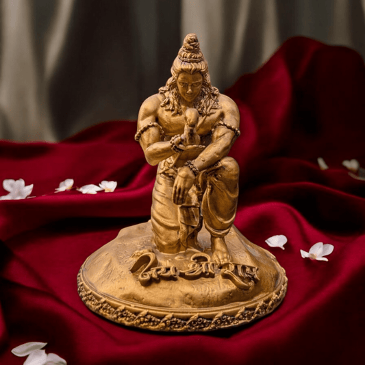 The Divine Touch: Shri Ram and the Squirrel's Devotion Murti for Car Dashboard.