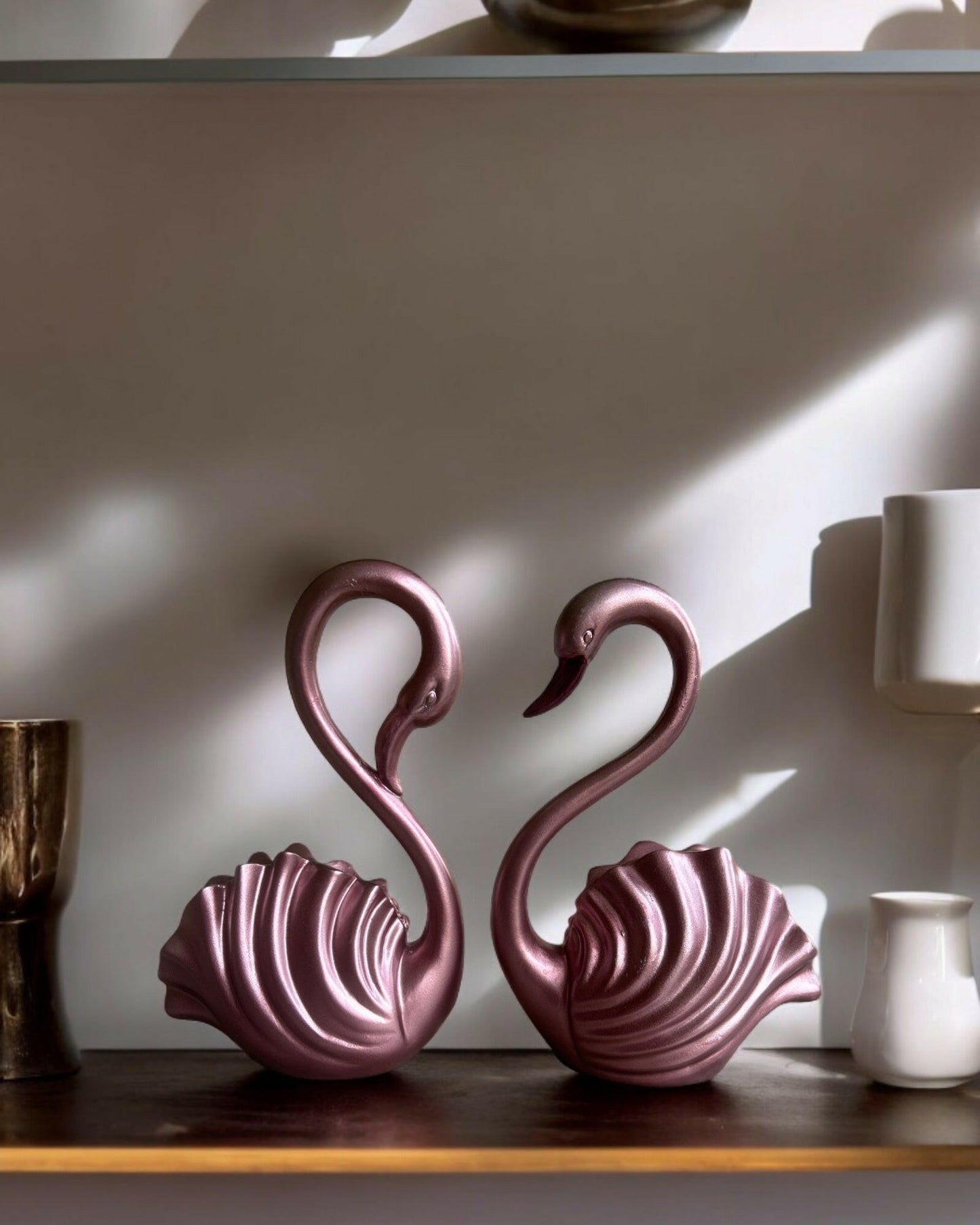 Swan Pair for interior Decor: A Serenade of Love and Elegance - Fabzie - Home Decor Elegance