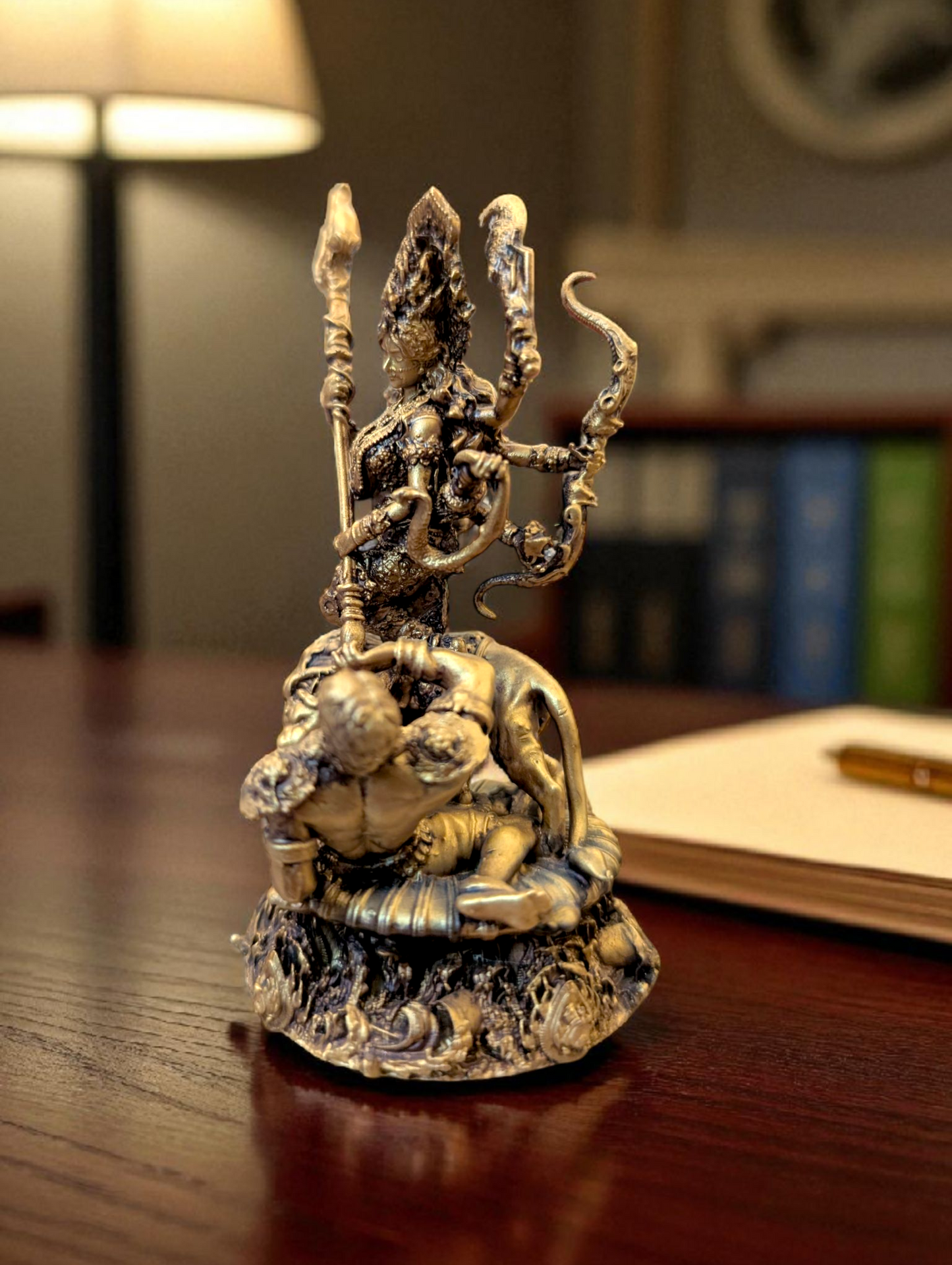 Goddess Durga Slaying Mahishasur – Power and Courage Embodied in Divine Decor - Fabzie - Home Decor Elegance