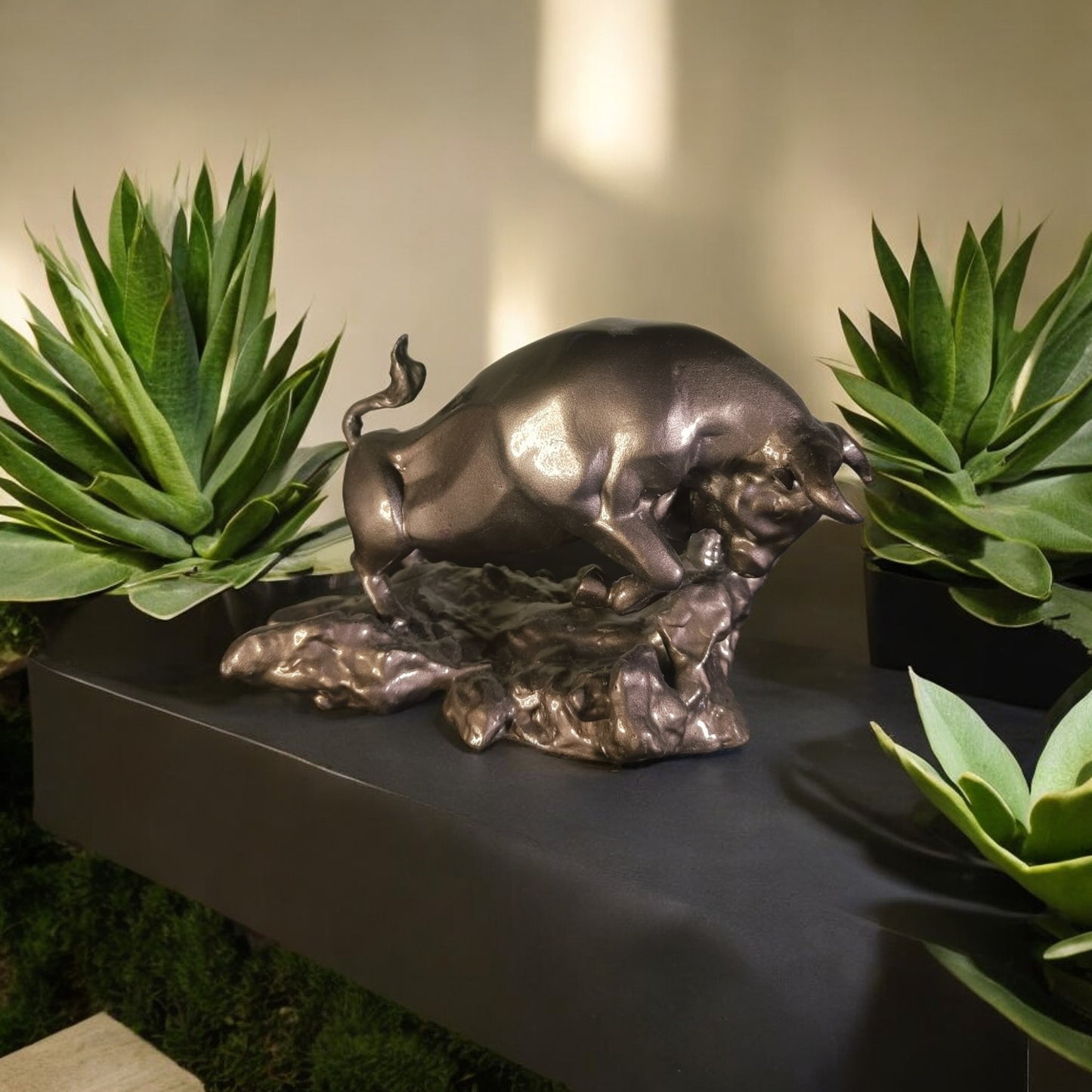 Office Decor Muscular Bull: Energy and Strength Embodied for Your Office - Fabzie - Home Decor Elegance