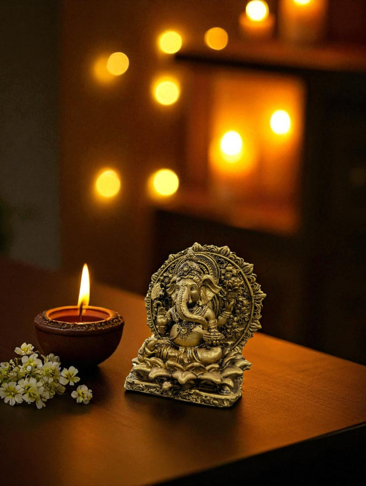 Divine Ganesh Ji Idol – Wisdom & Prosperity - Fabzie - Home Decor Elegance