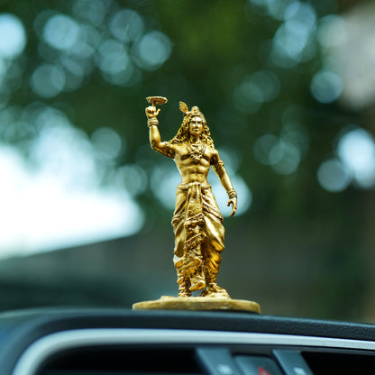 Shree Krishna Ji Chakra Murti for Car Dashboard – Divine Protection & Positive Energy.