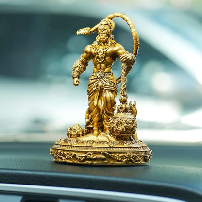 Hanuman Ji Lanka Dahan Car Dashboard Murti - Divine Protection & Energy".