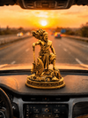 Lord Parshuram Standing Warrior Statue – Antique Golden Finish Divine Décor Idol