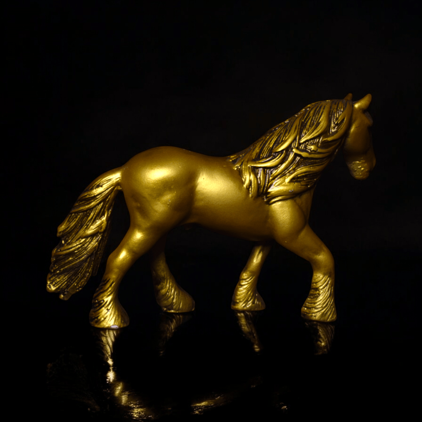 Horse  With Hair - Elegant Equestrian Decor.