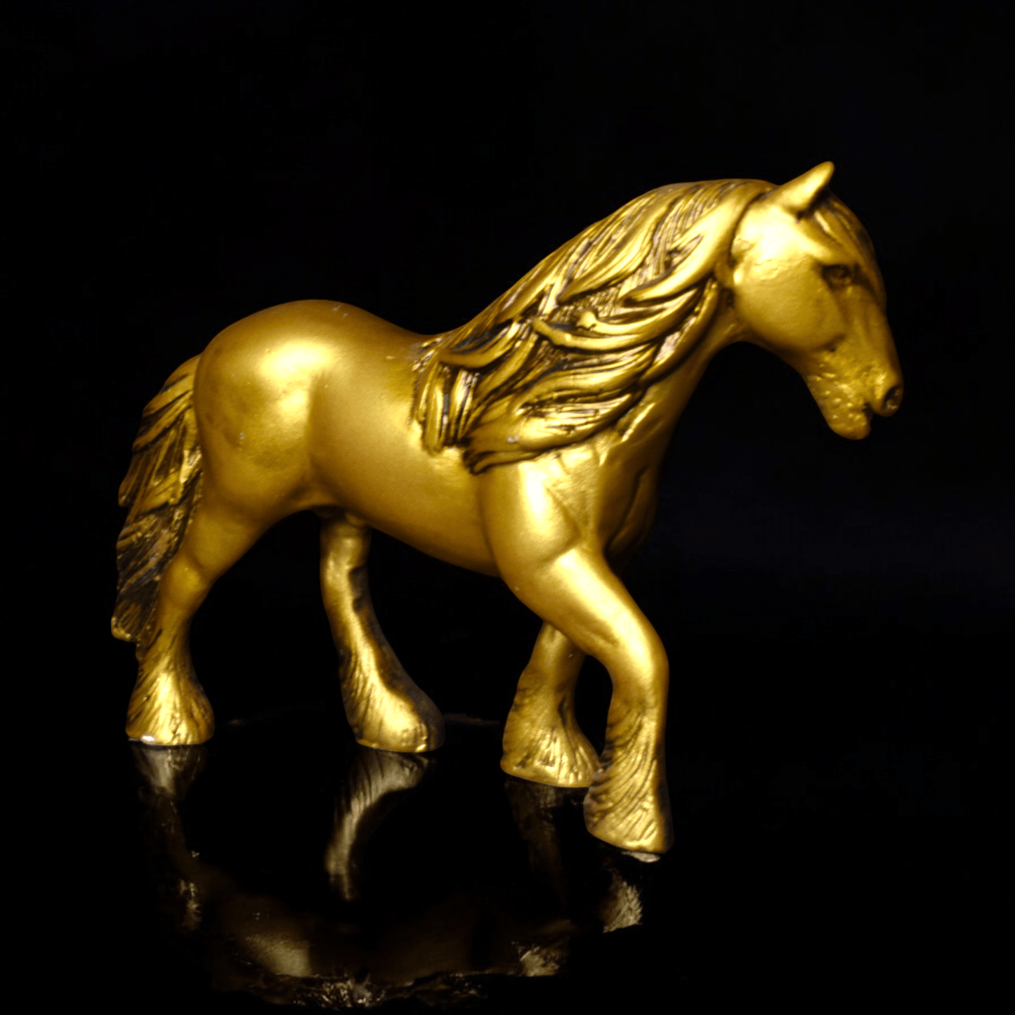 Horse  With Hair - Elegant Equestrian Decor.
