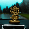 Ganpati Bappa on Lotus - Car dashboard.
