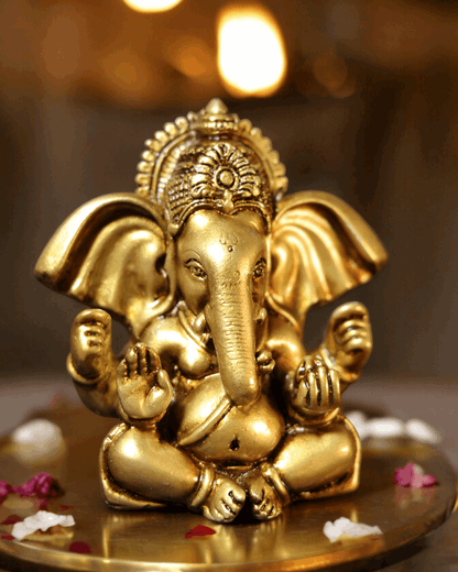 Ganesh ji  Murti Office Decor - Spiritual Hindu Decor.