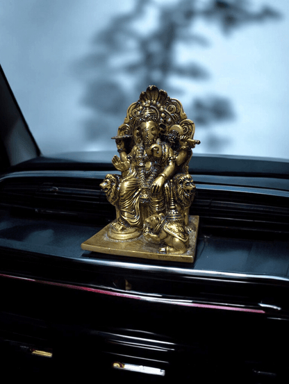 Ganesh Ji Idol – Vighnaharta on the Move (Premium Car dashboard) - Fabzie - Home Decor Elegance