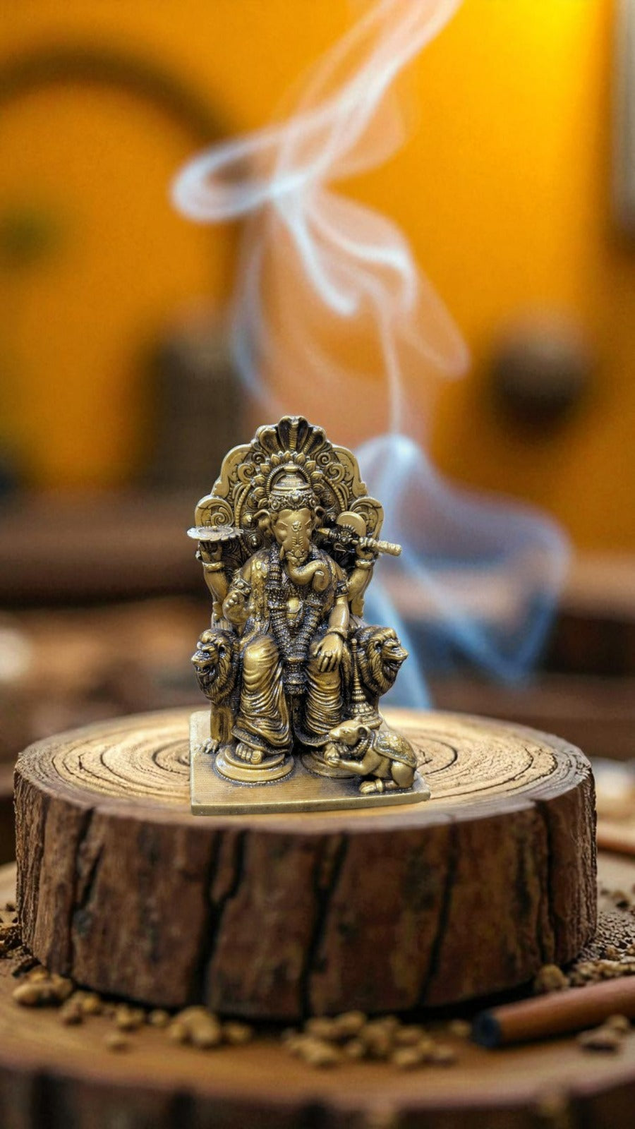 Ganesha Idol for Workspaces – Vighnaharta Blessing for Focus and Growth - Fabzie - Home Decor Elegance
