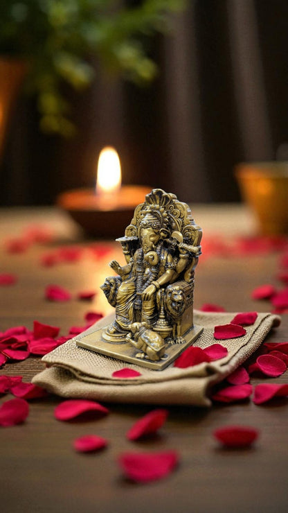 Ganesha Idol for Workspaces – Vighnaharta Blessing for Focus and Growth - Fabzie - Home Decor Elegance