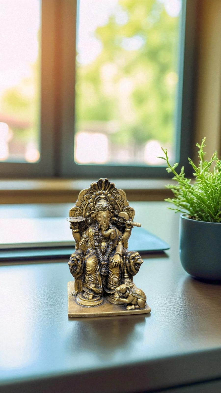 Ganesha Idol for Workspaces – Vighnaharta Blessing for Focus and Growth - Fabzie - Home Decor Elegance
