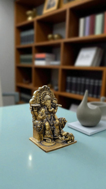 Ganesha Idol for Workspaces – Vighnaharta Blessing for Focus and Growth - Fabzie - Home Decor Elegance