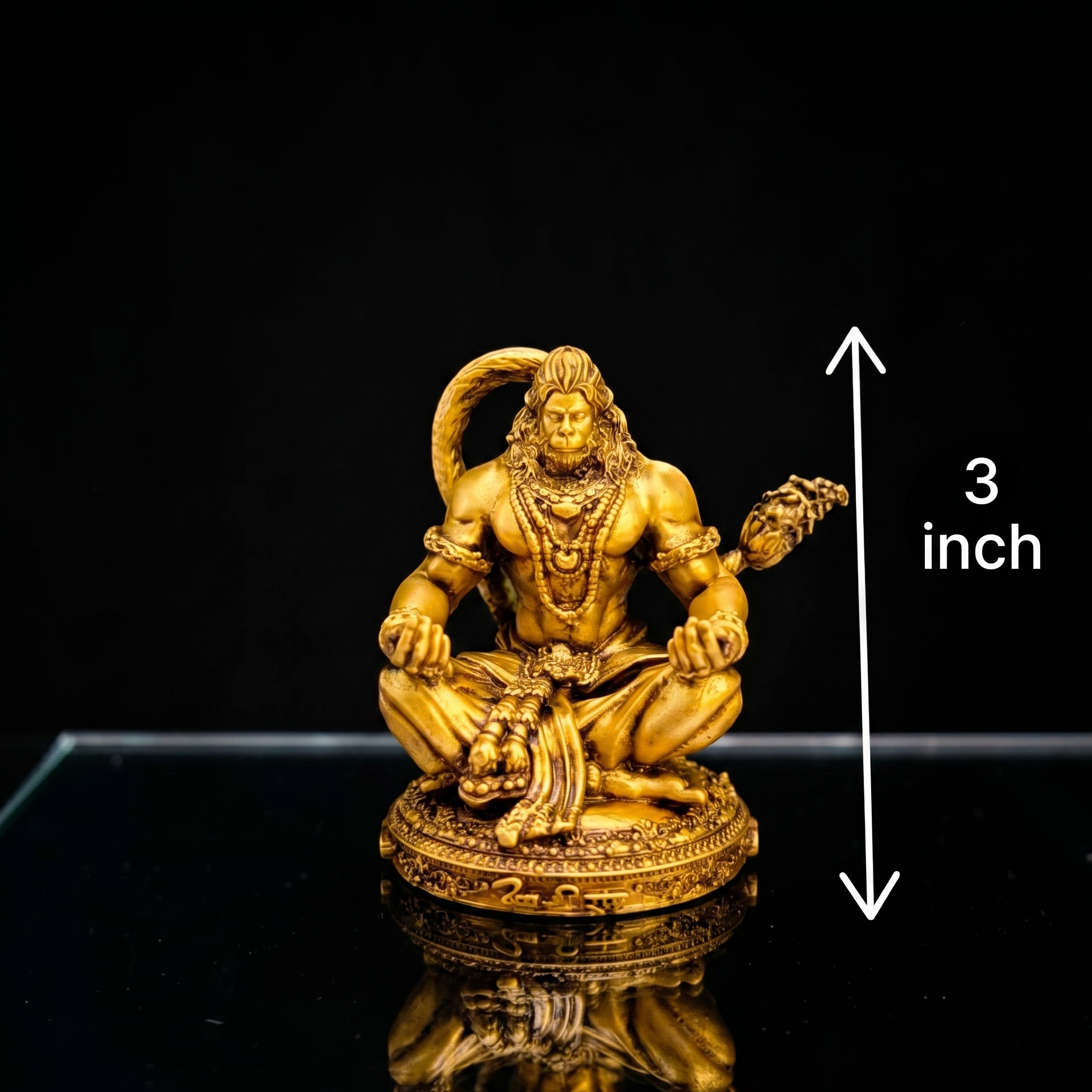 Meditative Hanuman Idol for Car Dashboard & Home – Divine Protection & Positive Energy Decor - Fabzie - Home Decor Elegance