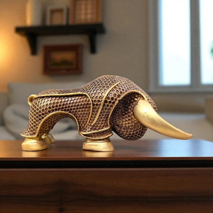 Bull Geometrical Sculpture – Symbol of Strength, Prosperity, and Ambition - Fabzie - Home Decor Elegance